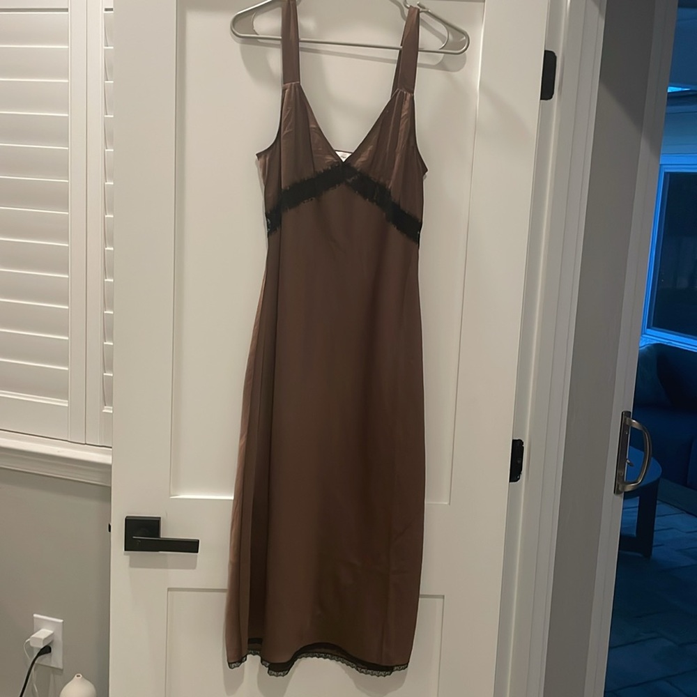Aritzia Wilfred Bias Cut Slip Dress - Picture 2 of 4